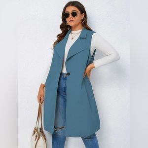 NWOT SHEIN Lapel neck single button best coat